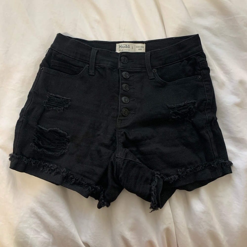 High rise black shorts!